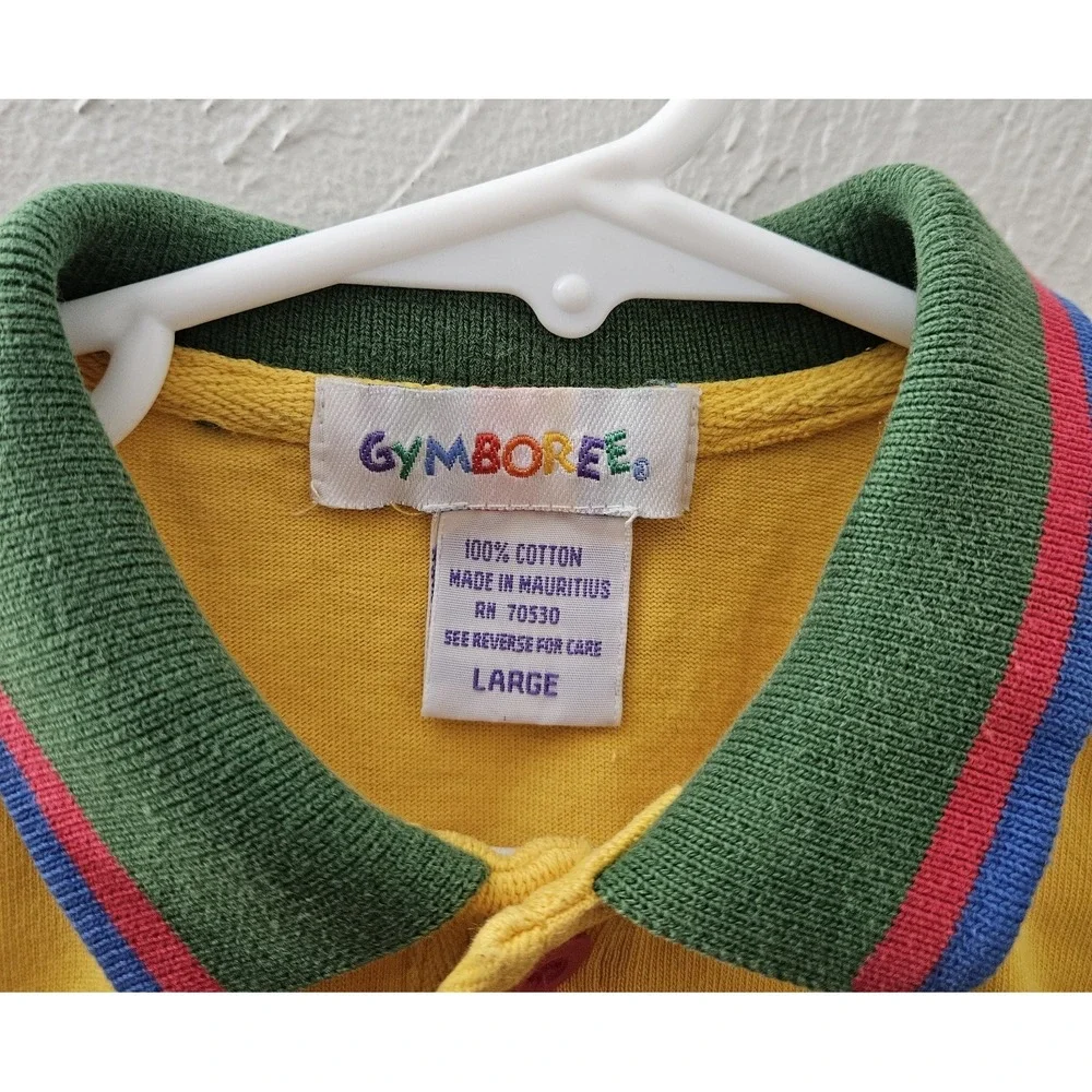 Vintage Gymboree Rainbow Tags Boy's Short Sleeve Shirts‎ Size Large *Please Read
